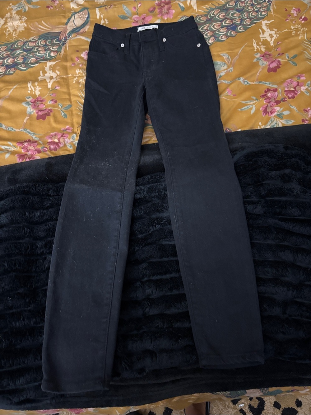 Madewell Black Straight-Leg Jeans